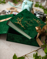 HOCHZEITS-GÄSTEBÜCHER Samtkissen Instax Gästebuch Boho Grün Pink Instax Samt Hochzeits-Gästebuch Gold, Samt Foto-Box Sofort Hochzeits-Gästebuch, Polaroid Samt Gästebuch Pink Foto-Box Goldene Hochzeit17