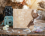 HOCHZEITS-GÄSTEBÜCHER Samtkissen Instax Gästebuch Boho Mr und Mrs Instax Samt Hochzeits-Gästebuch Gold, Großes Beige Sofortbild-Hochzeits-Gästebuch, Nude Polaroid Samt-Gästebuch Violett Golden Hochzeit7