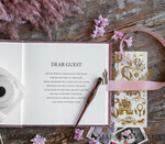 HOCHZEITS-GÄSTEBÜCHER Samtkissen Instax Gästebuch Boho Blush Pink Instax Samt Hochzeits-Gästebuch Gold, Großes Sofort-Hochzeits-Gästebuch, Polaroid Samt-Gästebuch Pink Golden Hochzeit11