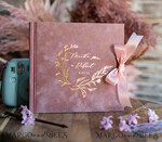 HOCHZEITS-GÄSTEBÜCHER Samtkissen Instax Gästebuch Goldene Blush Pink Instax Samt Hochzeits-Gästebuch Gold, Großes Instant Hochzeits-Gästebuch, Polaroid Samt Gästebuch Pink Goldene Hochzeit.9