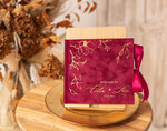 HOCHZEITS-GÄSTEBÜCHER Samtkissen Instax Gästebuch Boho Burgunder Instax Samt Hochzeits-Gästebuch Gold, Großes Instant Hochzeits-Gästebuch, Kastanienbraunes Polaroid Samt-Gästebuch Marsala Golden Hochzeit12