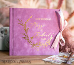 HOCHZEITS-GÄSTEBÜCHER Samtkissen Instax Gästebuch Boho Lilac Instax Samt Hochzeits-Gästebuch Gold, Großes Sofort-Hochzeits-Gästebuch, Polaroid Samt Gästebuch Lilac Golden Hochzeit11