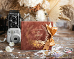 HOCHZEITS-GÄSTEBÜCHER Samtkissen Instax Gästebuch Terracotta Instax Samt Hochzeits-Gästebuch Gold, verbranntes Orange Sofort-Hochzeits-Gästebuch, Polaroid Samt Gästebuch rostiges Goldene Hochzeit8