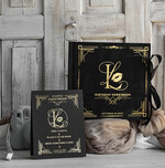 HOCHZEITS-GÄSTEBÜCHER Samtkissen Instax Gästebuch Schwarzes Boho Instax Samt Hochzeitsgastbuch Gold, Schwarzes Instant Hochzeitsgastbuch, Polaroid Samt Gästebuch Schwarz Goldene Hochzeit13