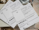 WEDDING GUEST BOOKS alternative guest book  Alternative Guestbook Wedding Mad Lib Sheets in Velvet Box Marriage advice mad lib Box Instax Leave a Note to Bride & Groom Personalised Box16