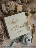 WEDDING GUEST BOOKS alternative guest book  Alternative Guestbook Wedding Mad Lib Sheets in Velvet Box Marriage advice mad lib Box Instax Leave a Note to Bride & Groom Personalised Box16