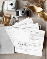 WEDDING GUEST BOOKS alternative guest book   gold grey  Alternative Guestbook Wedding Mad Lib Sheets in Velvet Box Marriage advice mad lib Box Instax Leave a Note to Bride & Groom Personalised Box7