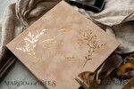 WEDDING GUEST BOOKS alternative guest book   gold beige tan  Alternative Guestbook Wedding Mad Lib Sheets in Velvet Box Marriage advice mad lib Box Instax Leave a Note to Bride & Groom Personalised Box11