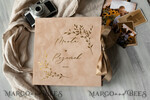 WEDDING GUEST BOOKS alternative guest book   gold beige tan  Alternative Guestbook Wedding Mad Lib Sheets in Velvet Box Marriage advice mad lib Box Instax Leave a Note to Bride & Groom Personalised Box11