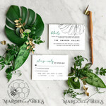 TEMPLETT  
 Hochzeits Einladung Download Monstera Green Hochzeits Einladung Vorlage, Sofortiger Download Grüner Hochzeits Einladungen, Moderne Tropische Hochzeits Einladung Druckbar9
