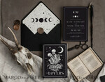 TEMPLETT wedding invitation download Black wedding invitation template, Instant download tarot Wedding Invites, Goth Wedding Invitation Printable Template, skeleton invites16