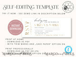 TEMPLETT wedding invitation download passport wedding invitation template, Instant download destination Wedding Invites, travel Printable Template Invitations, boarding pass11