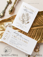 TEMPLETT wedding invitation download passport wedding invitation template, Instant download destination Wedding Invites, travel Printable Template Invitations, boarding pass11
