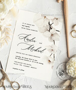 TEMPLETT wedding invitation download Simple wedding invitation template, Instant download Boho Wedding Invites, Elegant Wedding Invitation Printable Template, Modern Invites11