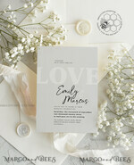 TEMPLETT wedding invitation download Simple wedding invitation template, Instant download Boho Wedding Invites, Elegant Wedding Invitation Printable Template, Modern Invites7
