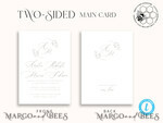 TEMPLETT  
 Hochzeits Einladung Download Elegante Hochzeitseinladungsvorlage, einfache Sofort-Download druckbare Einladungen für den Heimdruck, Boho Baby Breath Hochzeitseinladungskartenset.8