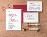 TEMPLETT wedding invitation download Minimalist Maroon wedding invitation template, Instant download Invite, Printable Invites For Home Printing, Burgundy wedding invitations7