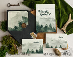 TEMPLETT wedding invitation download Forest Greenery Mountain wedding invitation template, Instant download Simple Wedding Invites, Greenery Wedding Invitation Printable Template, Forest invites9