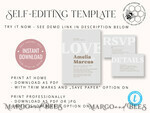 TEMPLETT wedding invitation download Simple wedding invitation template, Instant download Boho Wedding Invites, Elegant Wedding Invitation Printable Template, Modern Invites7