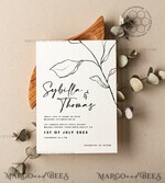 TEMPLETT wedding invitation download Minimalist wedding invitation template, Instant download Wedding Invites, Simple Wedding Invitation Printable Template Rustic Invitations6