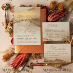 TEMPLETT wedding invitation download Modern Glam wedding Invitation Template, Instant Download Printable Invites Home Printing, Gold Boho Wedding Invitation Card Set terracotta7