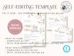 TEMPLETT wedding invitation download Fine art gold wedding invitation template, Instant download Boho Wedding Invites, Simple Gold Invitation Printable Template, Elegant Invites9