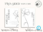 TEMPLETT wedding invitation download Fine art wedding invitation template, Instant download Boho Wedding Invites, Simple Wedding Invitation Printable Template, Elegant Invites8