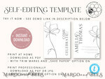 TEMPLETT wedding invitation download Fine art wedding invitation template, Instant download Boho Wedding Invites, Simple Wedding Invitation Printable Template, Elegant Invites8