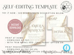 TEMPLETT wedding invitation download Fine art wedding invitation template, Instant download Boho Wedding Invites, Simple Wedding Invitation Printable Template, Elegant Invites8