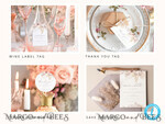 TEMPLETT wedding set Boho Pampas Grass Wedding Set Bundle Templates Elegant Invitation Personalised Template Kit Wedding Invitation Set Invitation Download10