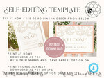 TEMPLETT  
 Hochzeitsset Rustikale Gypsophila Boho Hochzeitsstationery Bundle, Boho Scheunen Hochzeitsvorlagen-Kit, Hochzeitsinvitation Set, Einladungsvorlagen Download Set, WSpr19