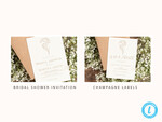 TEMPLETT  
 Hochzeitsset Rustikale Gypsophila Boho Hochzeitsstationery Bundle, Boho Scheunen Hochzeitsvorlagen-Kit, Hochzeitsinvitation Set, Einladungsvorlagen Download Set, WSpr19