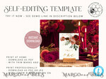 TEMPLETT  
 Hochzeitsdrucksachen Fall Maroon Tischnummernvorlage, Burgunder Gold Herbst. Diese digitale Download-Hochzeits-Tischnummern, Tischnummer Salbeigrün und Gold sowie Marsala-Vorlage ist perfekt für DIY-Hochzeiten.4