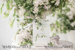TEMPLETT wedding stationery Sage Green table number template, table numbers editable, Instant download Modern table numbers, Garden table number  Printable, WGreen44