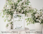 TEMPLETT wedding signs Green Guestbook Wedding Sign template, Instant download Greenery Wedding Guest book Sign, Guestbook  Printable, Minimalist  Sign, WGreen45