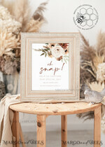 TEMPLETT wedding signs Boho Oh Snap Wedding Hashtag Sign template, Instant download Rustic Wedding Instagram Sign, Hashtag Printable, Minimalist  Sign, WBoho106