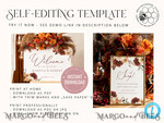 TEMPLETT wedding signs Fall Maroon Oh Snap Wedding Hashtag Sign template, Instant download Rustic Wedding Instagram Sign, Hashtag Printable, Minimalist  Sign4