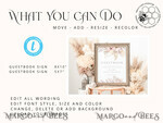 TEMPLETT wedding signs Pampas Guestbook Wedding Sign template, Instant download Boho Wedding Guest book Sign, Guestbook  Printable, Minimalist  Sign, WPam54