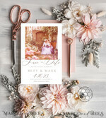 TEMPLETT save the date Fine Art save the date card template, Instant download save our date card, Elegant save the date cards Set Printable Wreth16