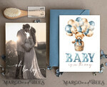TEMPLETT  
 Babyparty Teddybär Baby Junge Baby Shower Einladungsvorlagen-Set Wir können kaum warten Windel-Lotterie Bücher, Sofort-Download Druckbare Einladungen Heimdruck9