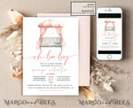 TEMPLETT  
 Babyparty Krabbelbett Mädchen Baby Shower Einladungsvorlage Set Oh Baby kleines pinkes Krabbelbett Windelverlosung Bücher Bogen Sofortiger Download Blush Pink editierbare Einladung10