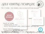 TEMPLETT baby shower Modern Baby Shower Invitation Template, Baby Shower Girl Invitations Set, Instant Download Printable Invites Home Printing Simple Boho Cards8