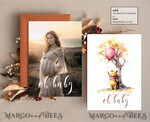 TEMPLETT  
 Babyparty Winnie Pooh Mädchen Babyparty Einladung Digitales Template Herbstset Wir können kaum warten, Windelverlosung Bücher Sofortdownload Druckbare Einladung10
