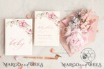 TEMPLETT  
 Babyparty Baby Shower Einladung Vorlage herunterladen Florale Suite, Baby Shower Mädchen Einladungen Set Druckbare Einladungen Heimdruck Einfache Boho Karten Baby Shower Einladung Mädchen Elefant8