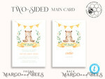 TEMPLETT  
 Babyparty Rustikale Baby Shower Einladungsvorlage, Sofortiger Download druckbare Einladungen für den Heimdruck, Einfaches Boho Baby Junge und Mädchen Shower Kartenset8