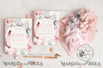 TEMPLETT  
 Babyparty Baby Shower Einladung Vorlage herunterladen Florale Schmetterling Baby Mädchen Einladungen Set Druckbare Einladungen Heimdruck Einfache florale Boho Karten8