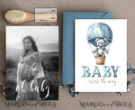 TEMPLETT  
 Babyparty Teddy Bär Baby Junge Baby Shower Einladungsvorlagen-Set Wir können kaum warten Windelverlosung Bücher, Sofortdownload druckbar Heißluftballonkorb10
