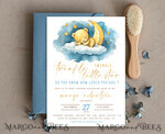 TEMPLETT baby shower Editable Twinkle Little Star Baby Boy Shower Invitation Template, Moon Stars Blue Invite Instant Download Wait Diaper Raffle Books Invites11