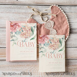 TEMPLETT  
 Babyparty Florale Einladungsvorlage für Baby-Mädchen-Feier, Sofort-Download druckbare Einladungen für den Heimdruck, Einfaches modernes Babyshower-Kartenset9