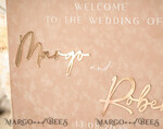 TABLE PLANS AND WEDDING WELCOME SIGNS plexi gold / velvet Luxury Velvet beige Wedding Welcome Sign, Golden Wedding Decor, Personalised Wedding Sign, Wedding Gift, Welcome Wedding Board BpPXSet10